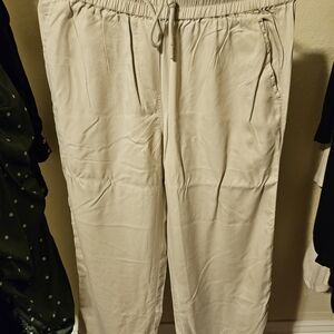 Quince Tan Drawstring Pants